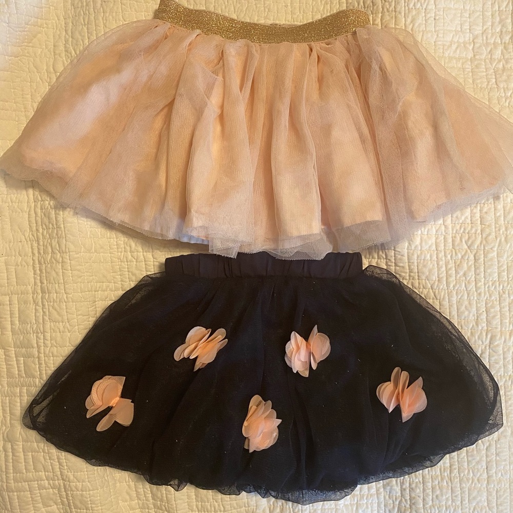 Floral / pink tutu skirt 2T